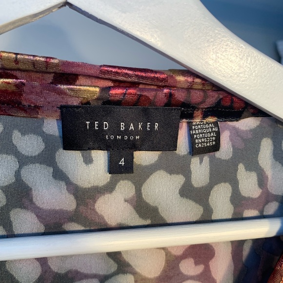 Ted Baker Velvet long sleeve top - Picture 5 of 5